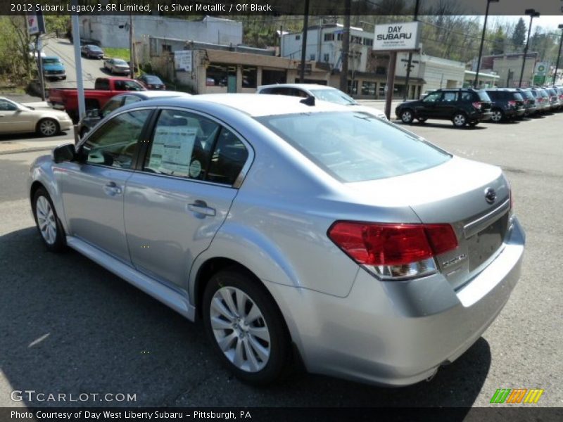 Ice Silver Metallic / Off Black 2012 Subaru Legacy 3.6R Limited