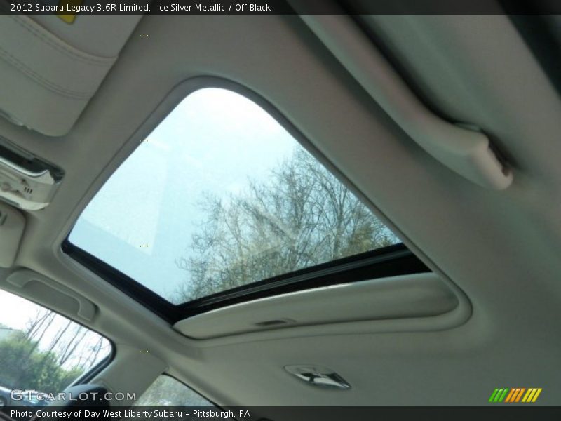 Ice Silver Metallic / Off Black 2012 Subaru Legacy 3.6R Limited