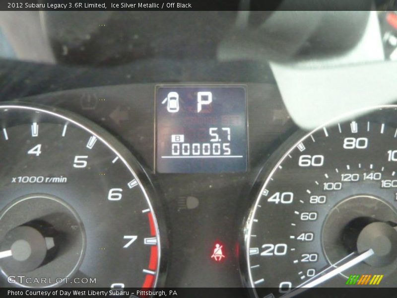 Ice Silver Metallic / Off Black 2012 Subaru Legacy 3.6R Limited