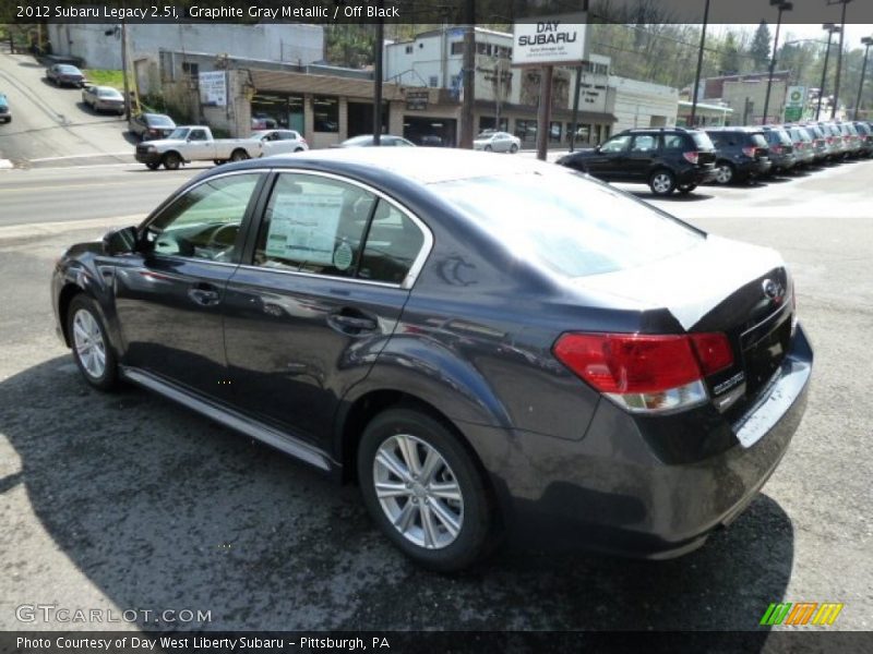 Graphite Gray Metallic / Off Black 2012 Subaru Legacy 2.5i
