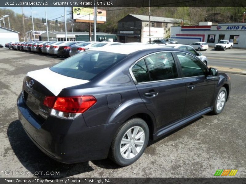Graphite Gray Metallic / Off Black 2012 Subaru Legacy 2.5i
