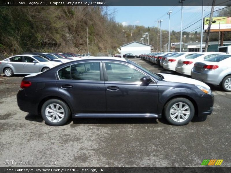 Graphite Gray Metallic / Off Black 2012 Subaru Legacy 2.5i