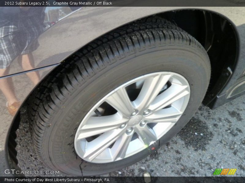 Graphite Gray Metallic / Off Black 2012 Subaru Legacy 2.5i