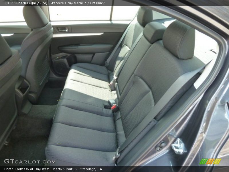 Graphite Gray Metallic / Off Black 2012 Subaru Legacy 2.5i
