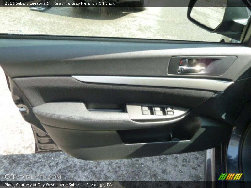 Graphite Gray Metallic / Off Black 2012 Subaru Legacy 2.5i