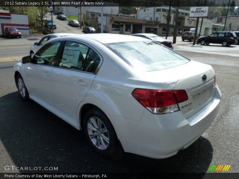 Satin White Pearl / Warm Ivory 2012 Subaru Legacy 2.5i