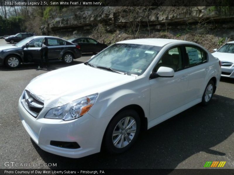 Satin White Pearl / Warm Ivory 2012 Subaru Legacy 2.5i