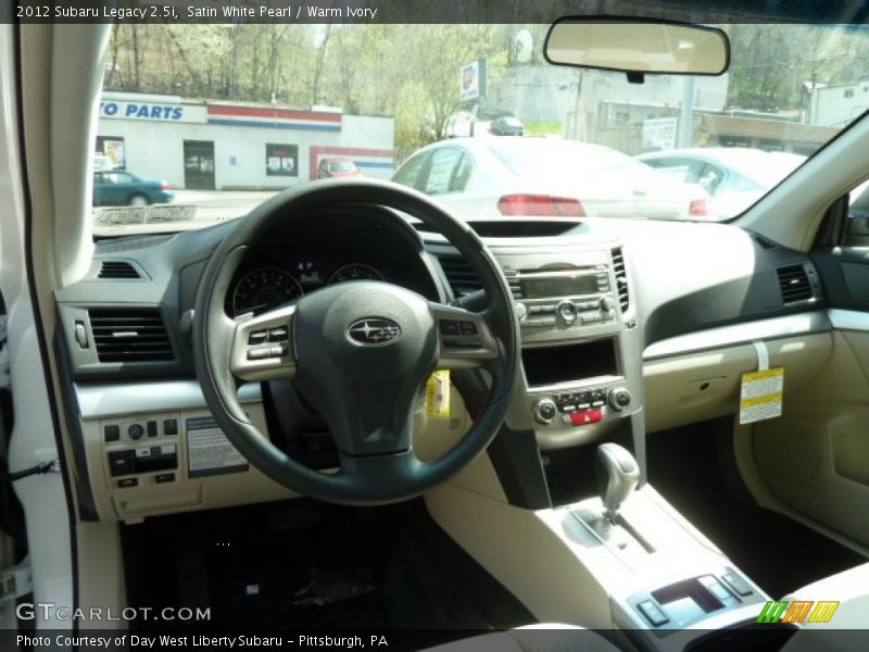 Satin White Pearl / Warm Ivory 2012 Subaru Legacy 2.5i