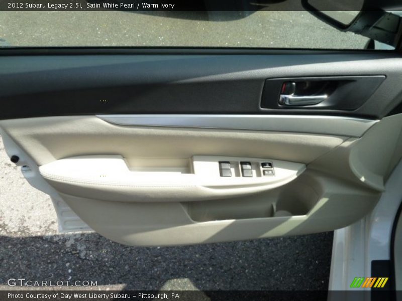 Satin White Pearl / Warm Ivory 2012 Subaru Legacy 2.5i