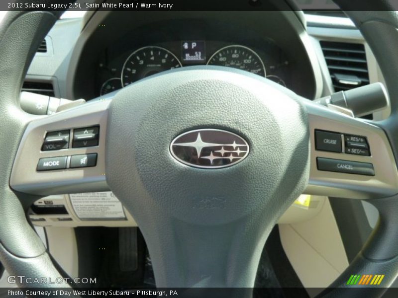 Satin White Pearl / Warm Ivory 2012 Subaru Legacy 2.5i