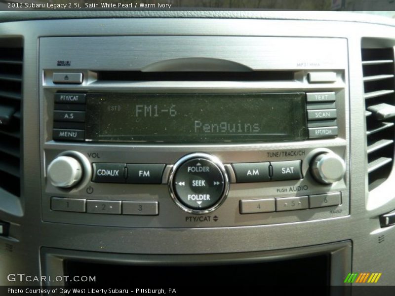 Satin White Pearl / Warm Ivory 2012 Subaru Legacy 2.5i