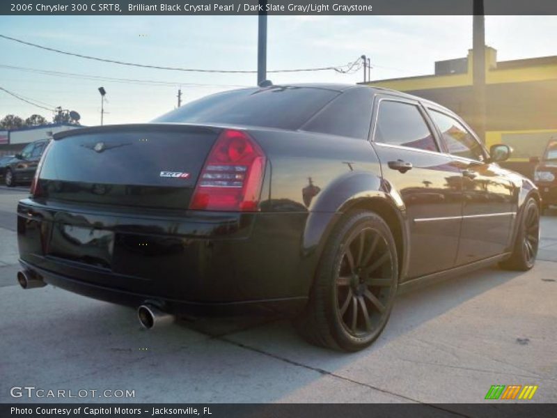 Brilliant Black Crystal Pearl / Dark Slate Gray/Light Graystone 2006 Chrysler 300 C SRT8