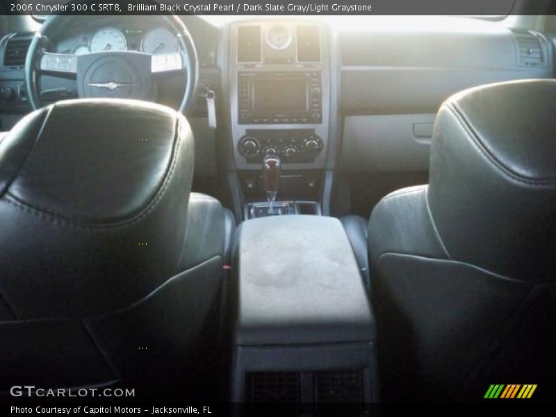 Brilliant Black Crystal Pearl / Dark Slate Gray/Light Graystone 2006 Chrysler 300 C SRT8