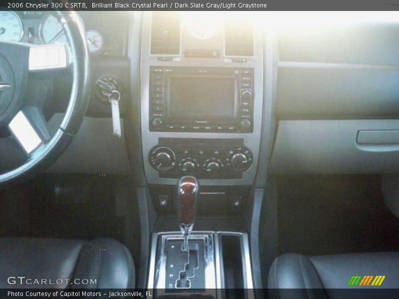 Brilliant Black Crystal Pearl / Dark Slate Gray/Light Graystone 2006 Chrysler 300 C SRT8