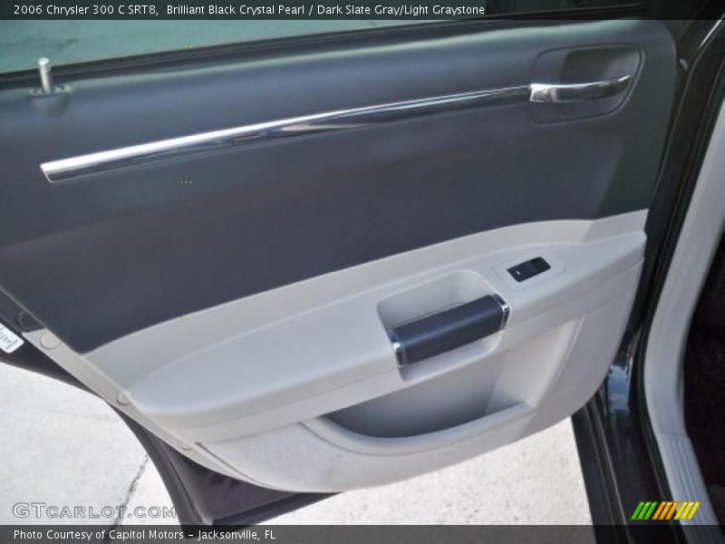 Brilliant Black Crystal Pearl / Dark Slate Gray/Light Graystone 2006 Chrysler 300 C SRT8