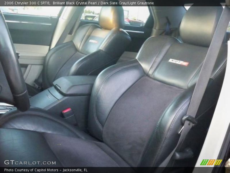 Brilliant Black Crystal Pearl / Dark Slate Gray/Light Graystone 2006 Chrysler 300 C SRT8