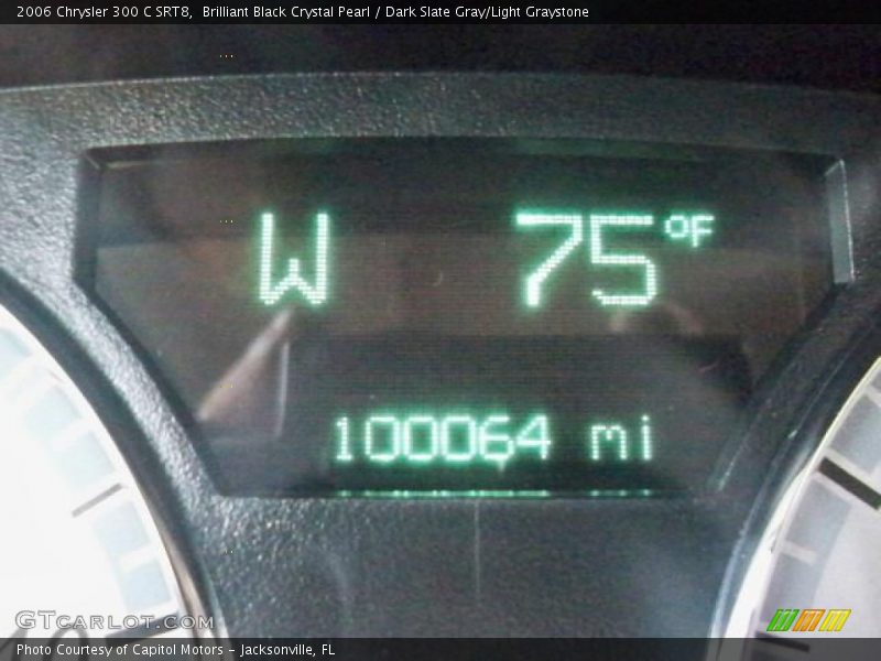 Brilliant Black Crystal Pearl / Dark Slate Gray/Light Graystone 2006 Chrysler 300 C SRT8