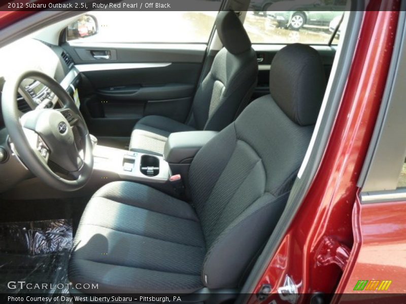 Ruby Red Pearl / Off Black 2012 Subaru Outback 2.5i