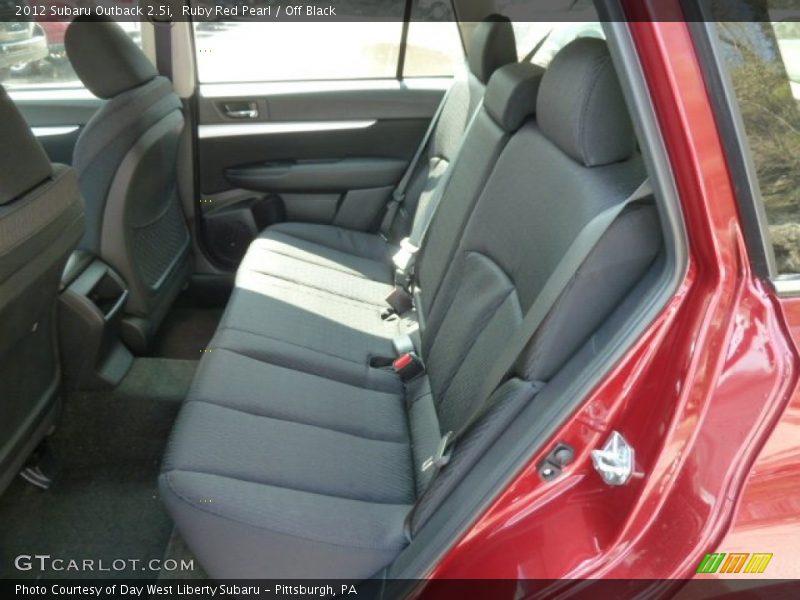 Ruby Red Pearl / Off Black 2012 Subaru Outback 2.5i