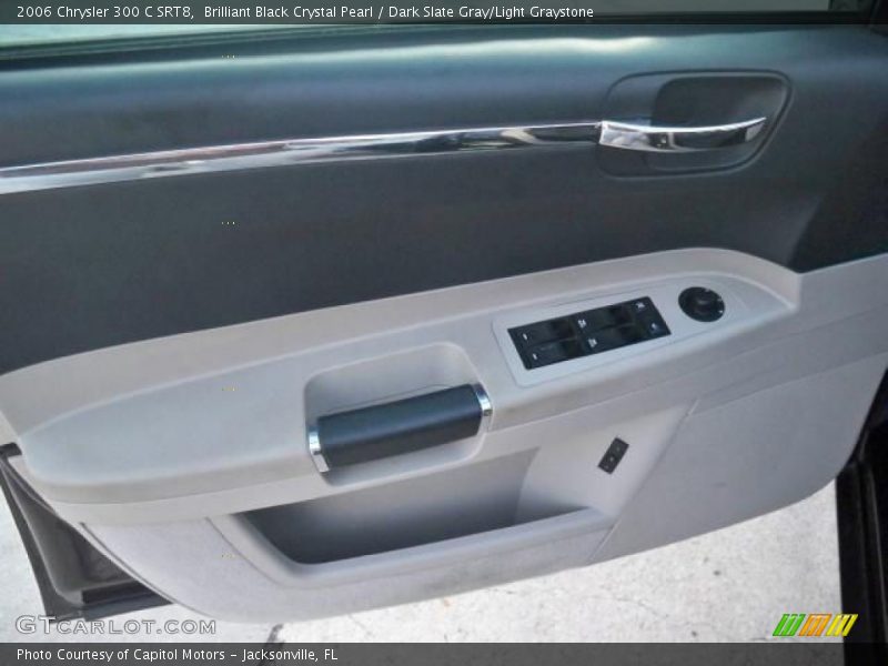 Brilliant Black Crystal Pearl / Dark Slate Gray/Light Graystone 2006 Chrysler 300 C SRT8