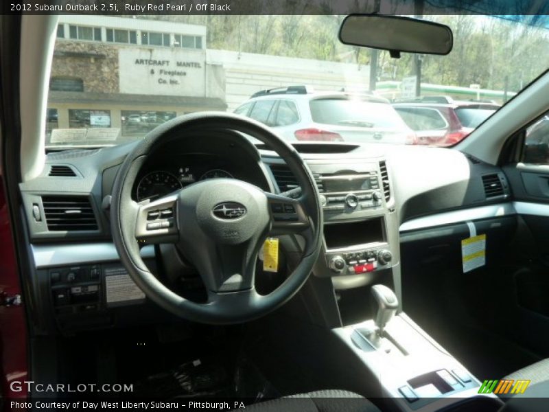 Ruby Red Pearl / Off Black 2012 Subaru Outback 2.5i