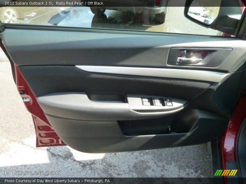 Ruby Red Pearl / Off Black 2012 Subaru Outback 2.5i