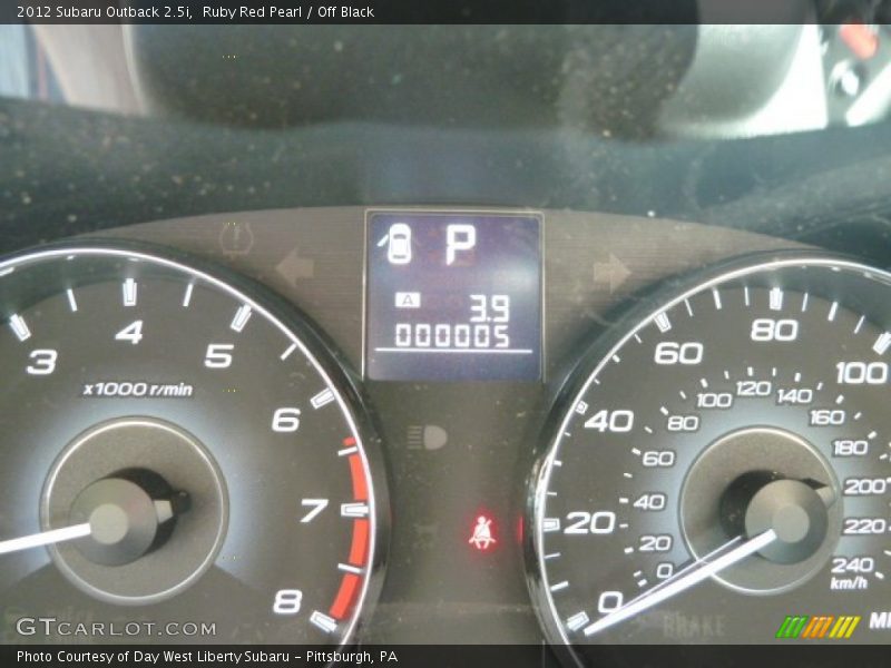 Ruby Red Pearl / Off Black 2012 Subaru Outback 2.5i