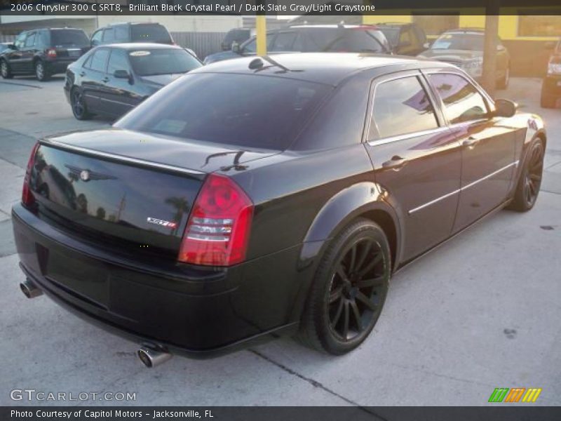 Brilliant Black Crystal Pearl / Dark Slate Gray/Light Graystone 2006 Chrysler 300 C SRT8