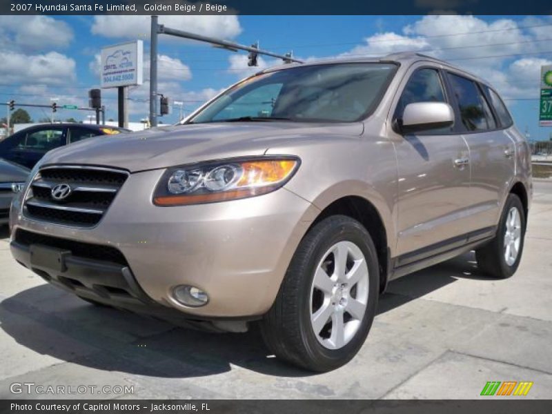 Golden Beige / Beige 2007 Hyundai Santa Fe Limited