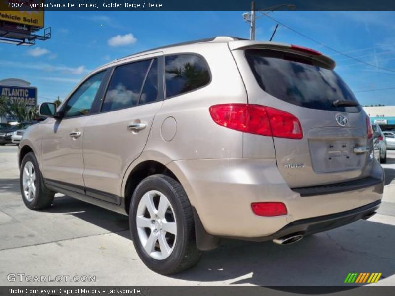 Golden Beige / Beige 2007 Hyundai Santa Fe Limited