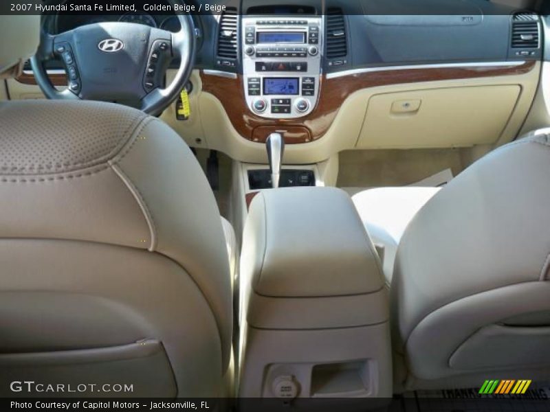 Golden Beige / Beige 2007 Hyundai Santa Fe Limited