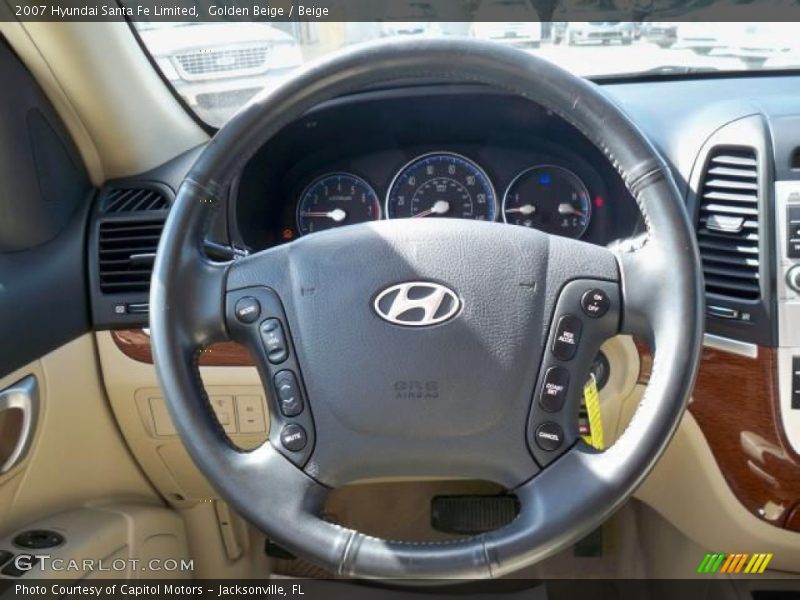 Golden Beige / Beige 2007 Hyundai Santa Fe Limited