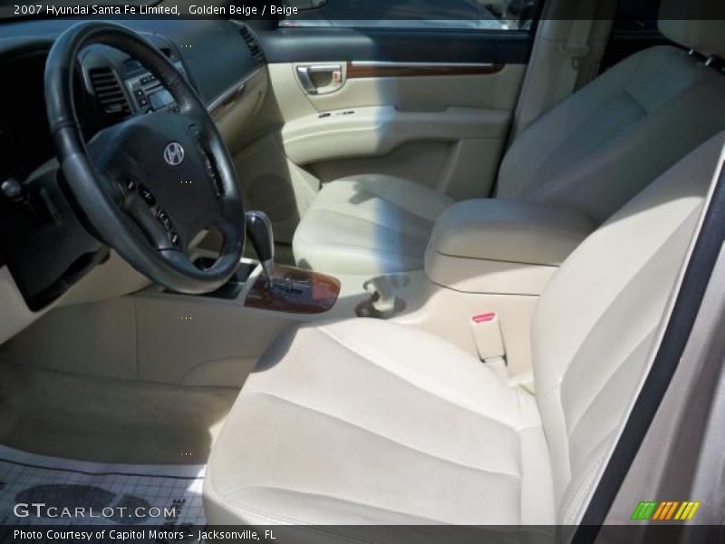 Golden Beige / Beige 2007 Hyundai Santa Fe Limited