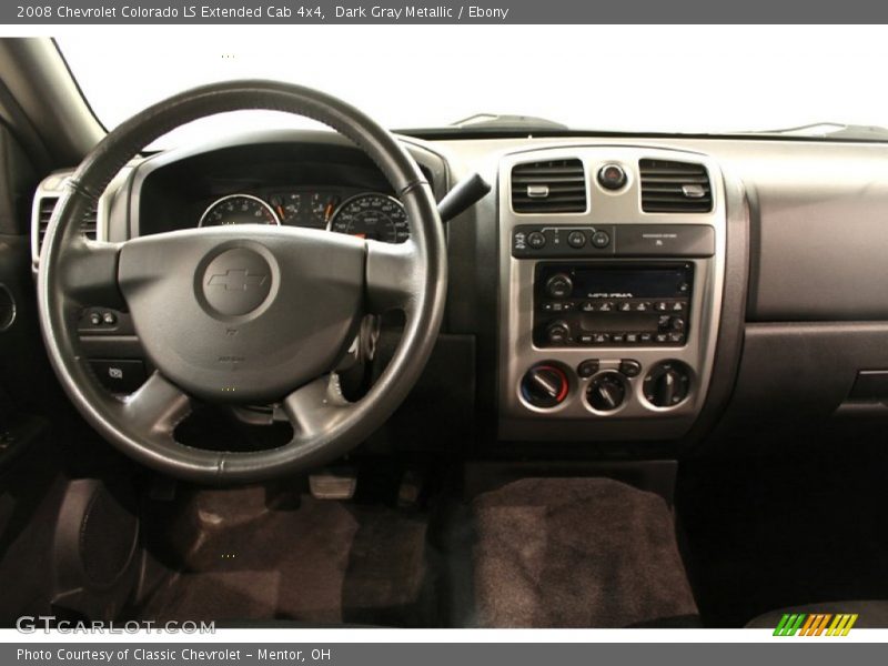 Dark Gray Metallic / Ebony 2008 Chevrolet Colorado LS Extended Cab 4x4