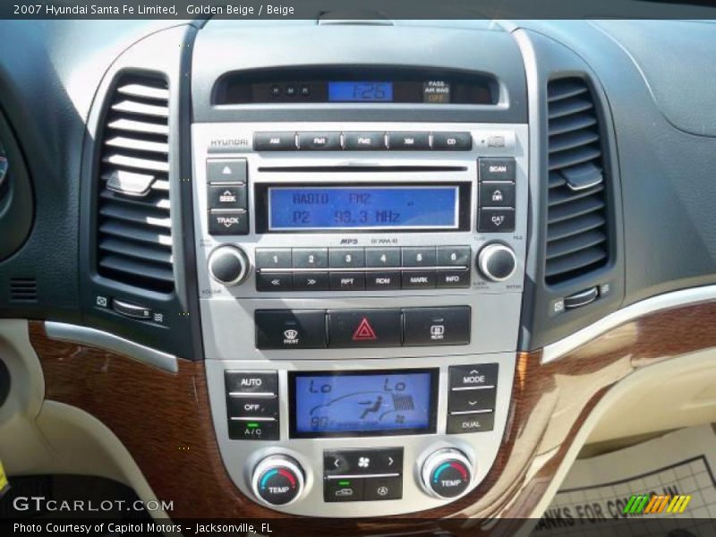 Golden Beige / Beige 2007 Hyundai Santa Fe Limited