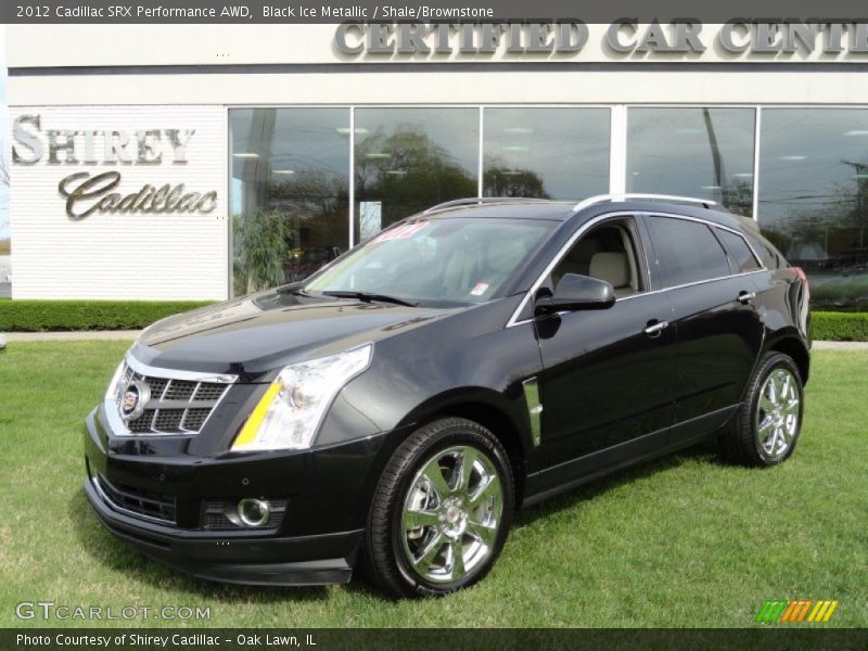 Black Ice Metallic / Shale/Brownstone 2012 Cadillac SRX Performance AWD