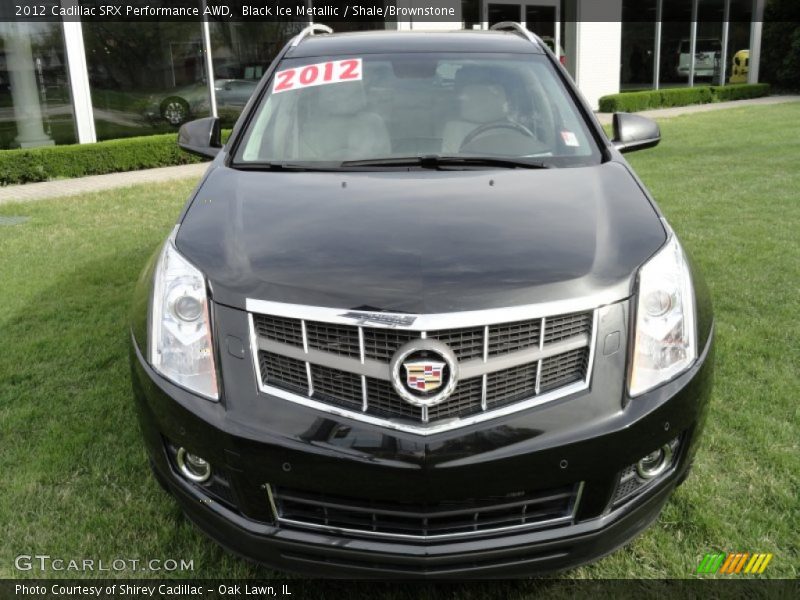 Black Ice Metallic / Shale/Brownstone 2012 Cadillac SRX Performance AWD