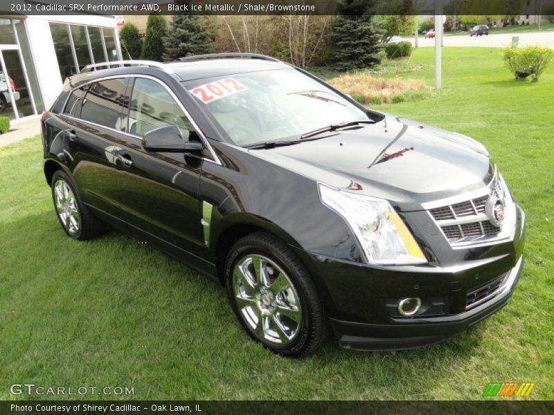 Black Ice Metallic / Shale/Brownstone 2012 Cadillac SRX Performance AWD