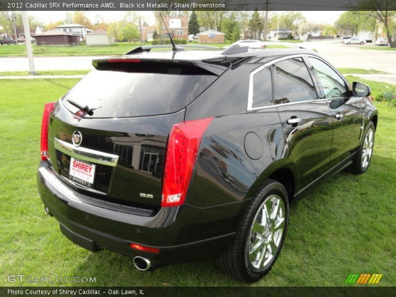 Black Ice Metallic / Shale/Brownstone 2012 Cadillac SRX Performance AWD