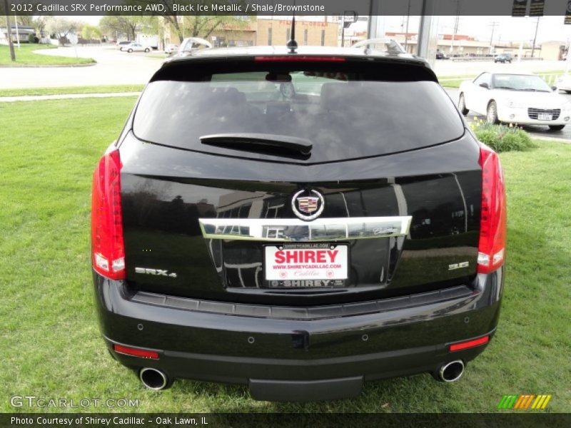 Black Ice Metallic / Shale/Brownstone 2012 Cadillac SRX Performance AWD