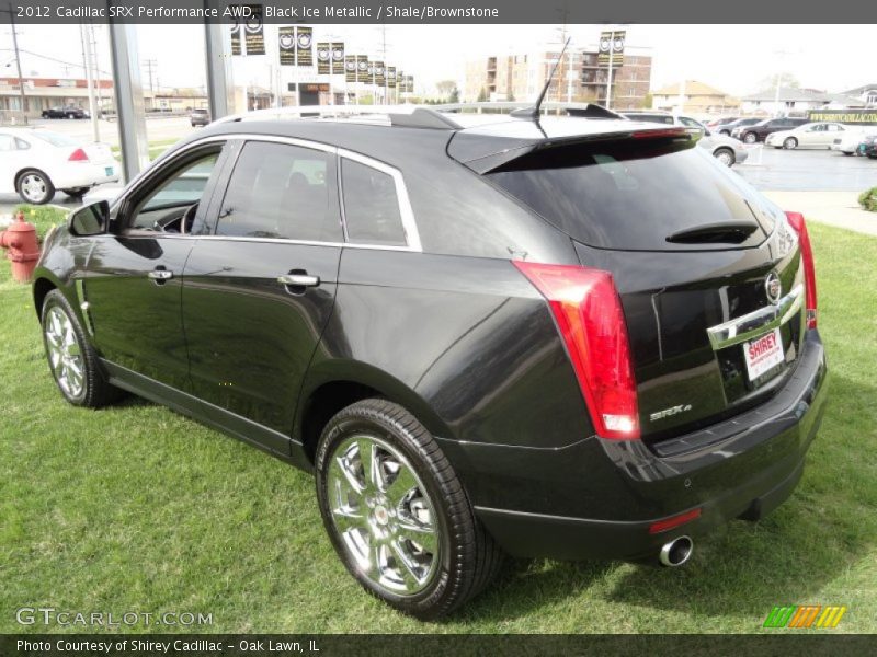 Black Ice Metallic / Shale/Brownstone 2012 Cadillac SRX Performance AWD