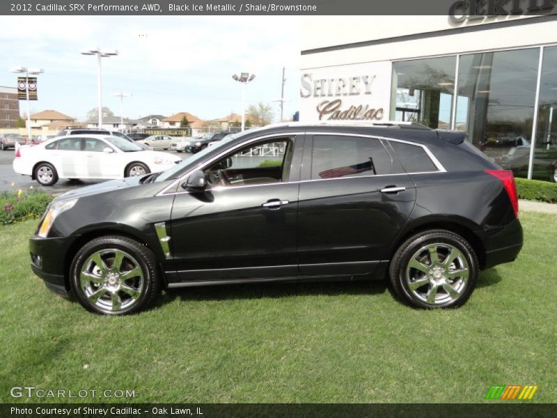 Black Ice Metallic / Shale/Brownstone 2012 Cadillac SRX Performance AWD