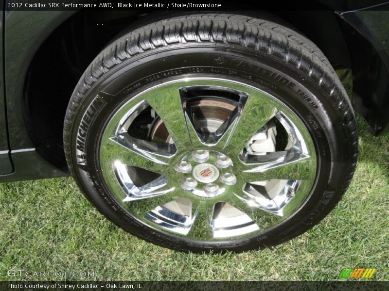 Black Ice Metallic / Shale/Brownstone 2012 Cadillac SRX Performance AWD
