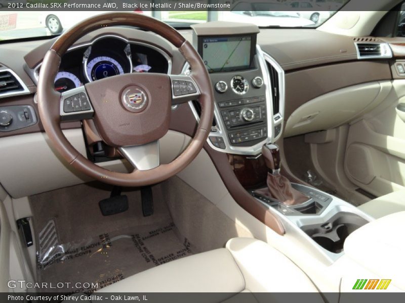 Black Ice Metallic / Shale/Brownstone 2012 Cadillac SRX Performance AWD