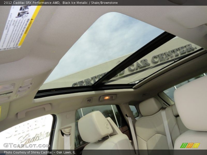 Black Ice Metallic / Shale/Brownstone 2012 Cadillac SRX Performance AWD