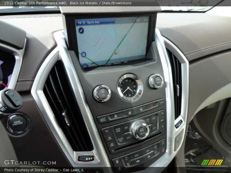 Black Ice Metallic / Shale/Brownstone 2012 Cadillac SRX Performance AWD