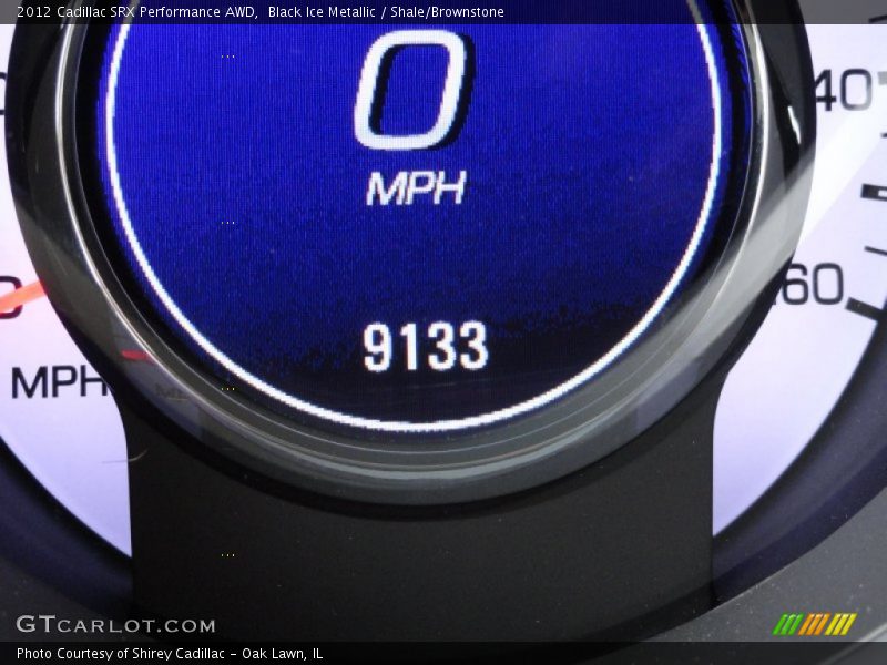 Black Ice Metallic / Shale/Brownstone 2012 Cadillac SRX Performance AWD