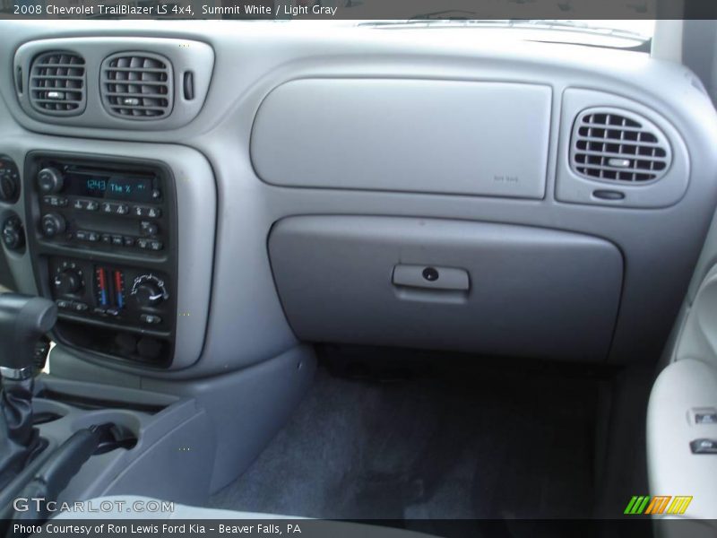 Summit White / Light Gray 2008 Chevrolet TrailBlazer LS 4x4