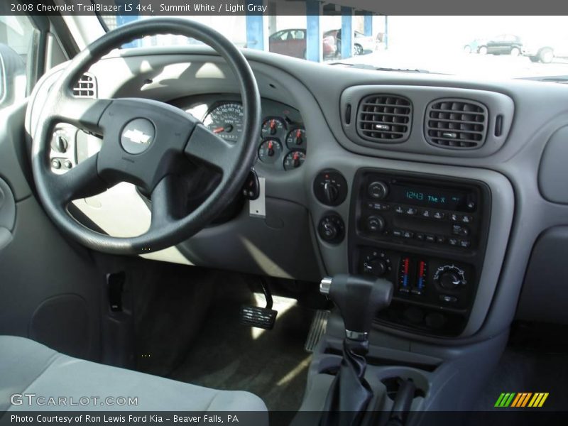 Summit White / Light Gray 2008 Chevrolet TrailBlazer LS 4x4