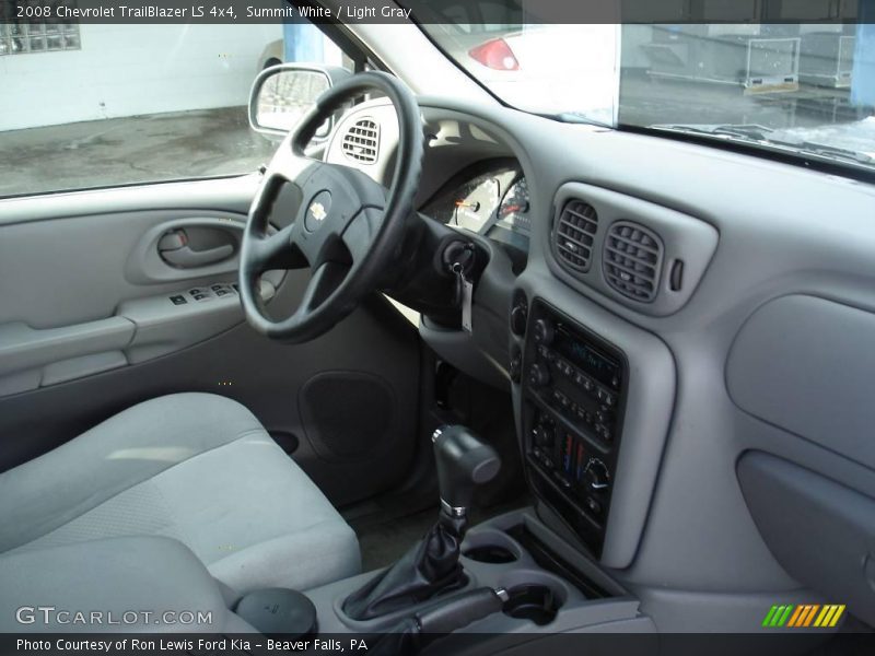Summit White / Light Gray 2008 Chevrolet TrailBlazer LS 4x4